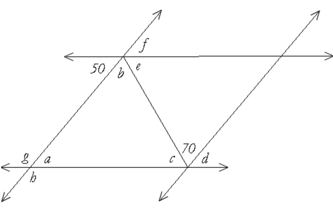 Lesson Explainer: Parallel Lines in a Triangle