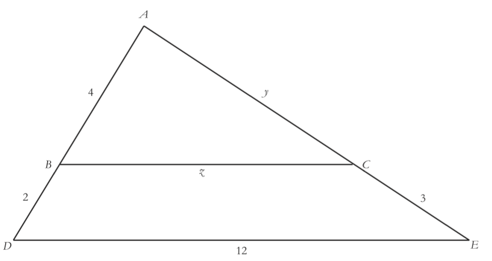 Triangle With Lines Through It